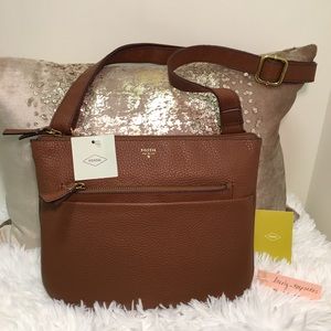 Fossil Tessa Crossbody Medium Brown Bag